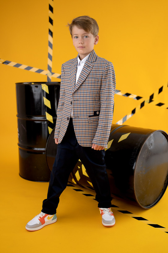 garnitur dla chłopca , komplet dla chłopca marynarka dla chłopca odzież dziecięca sówka sklep