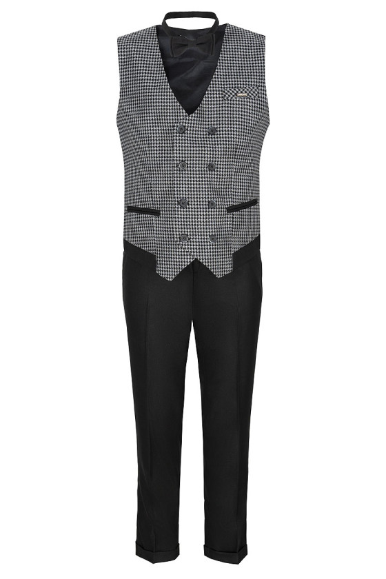 komplet dla chłopca ,  kamizelka spodnie mucha dla chłopca odzież dziecięca sówka sklep