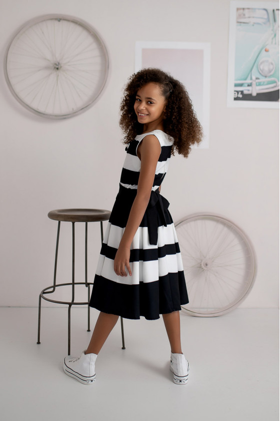 Sukienka dla dziewczynki Black and White