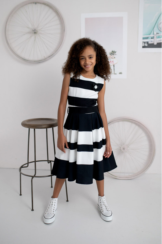 Sukienka dla dziewczynki Black and White