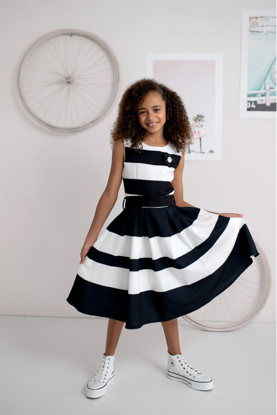 Sukienka dla dziewczynki Black and White