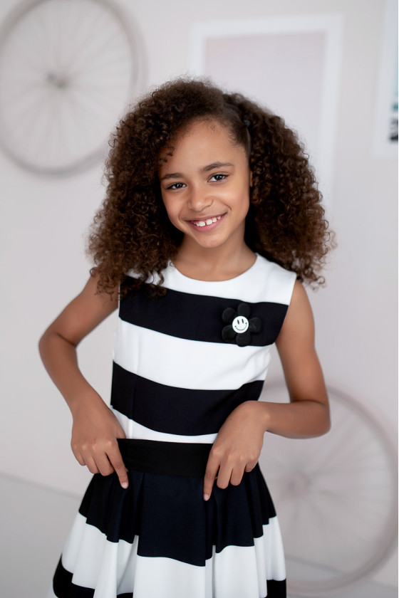 Sukienka dla dziewczynki Black and White