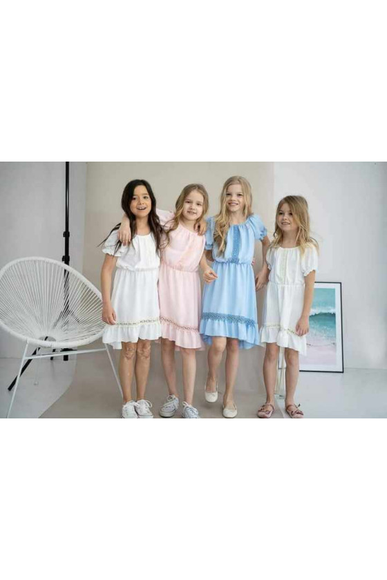 Sukienka dla dziewczynki boho letnia wizytowa komunie wesele imprezy uroczystości odzież dziecięca Sówka