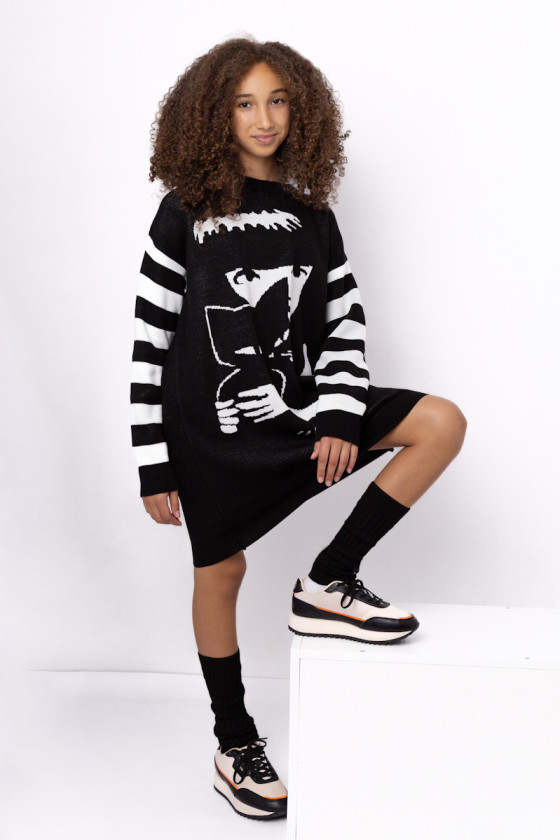 sukienka dla dziewczynki getry sowka odzież dziecięca