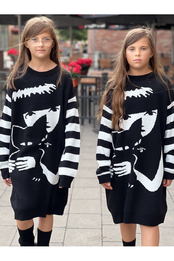 sukienka dla dziewczynki getry sowka odzież dziecięca