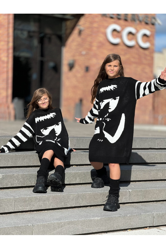 sukienka dla dziewczynki getry sowka odzież dziecięca