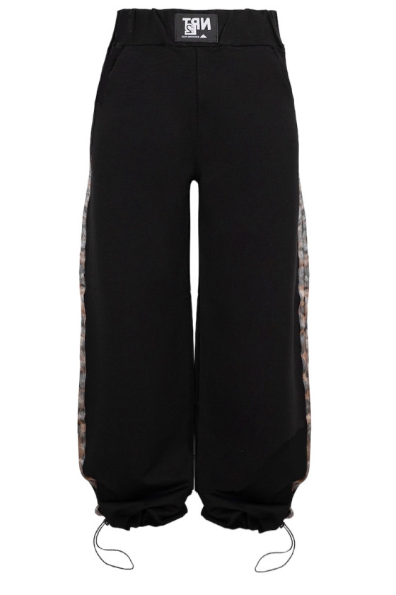 spodnie bawełniane dla dziewczynki dresowe panterka odzież dziecięca sówka sklep