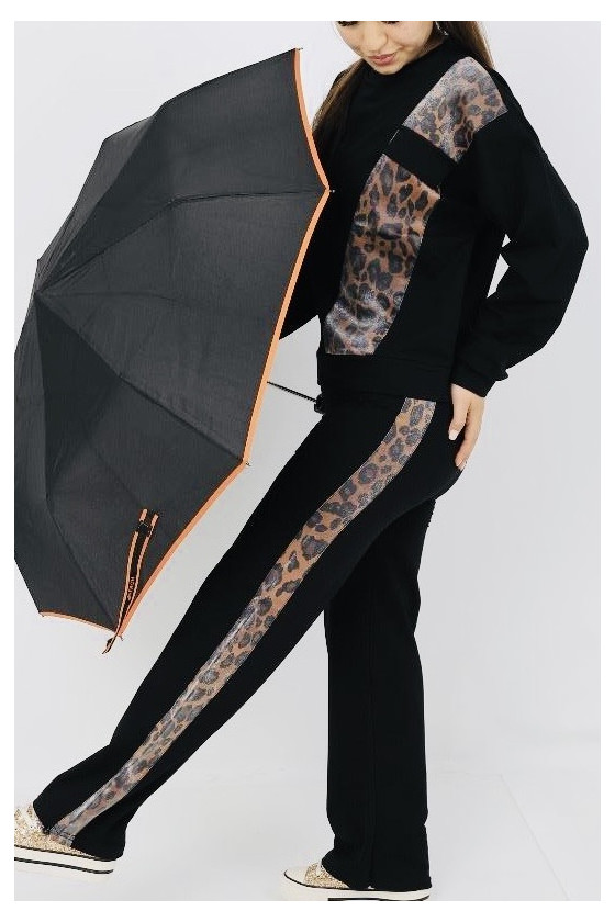 spodnie bawełniane dla dziewczynki dresowe panterka odzież dziecięca sówka sklep