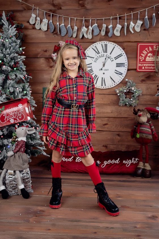 Sukienka dla dziewczynki świąteczna boże narodzenie odzież dziecięca Sukienka dla dziewczynki świąteczna boże narodzenie odzież dziecięca