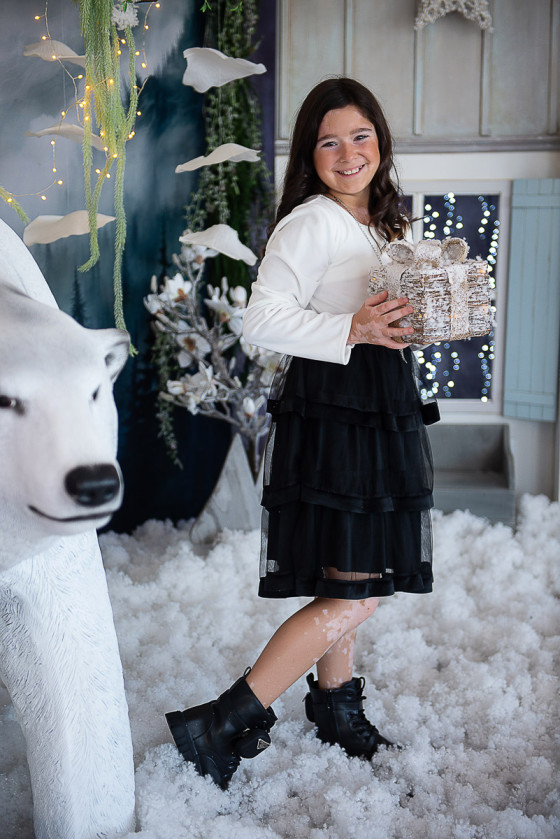 Sukienka świąteczna dla dziewczynki odzież dziecięca boże narodzenie gwiazdka świąteczna Sówka