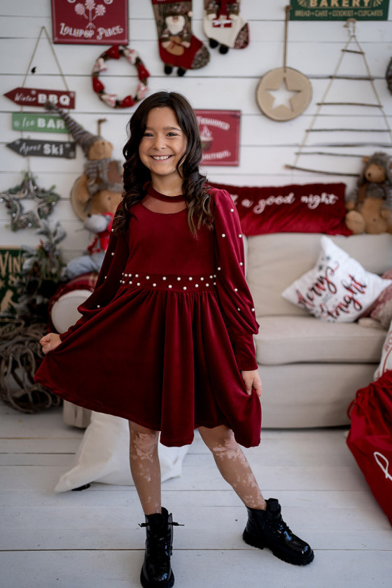 ❤️ Sukienka świąteczna czerwona dla dziewczynki świąteczna boże narodzenie odzież dziecięca
