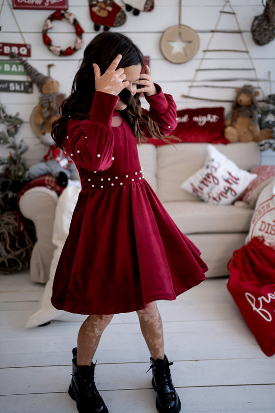 ❤️ Sukienka świąteczna czerwona dla dziewczynki świąteczna boże narodzenie odzież dziecięca