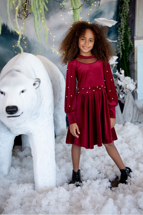 ❤️ Sukienka świąteczna czerwona dla dziewczynki świąteczna boże narodzenie odzież dziecięca