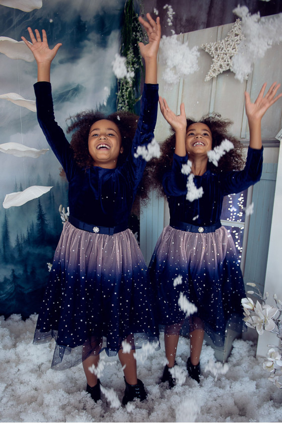 ❤️Sukienka świąteczna dla dziewczynki boże narodzenie sukienka gwiazdka odzież dziecięca Sówka