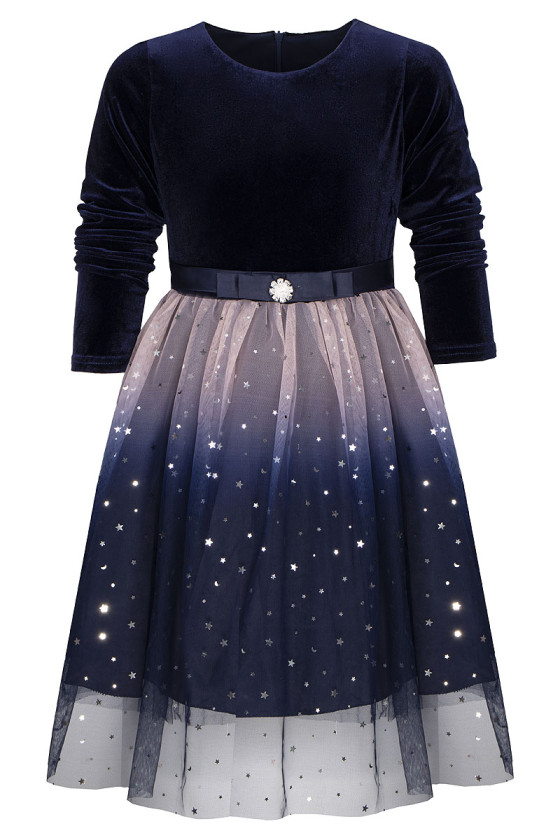 Sukienka świąteczna dla dziewczynki gwiazdka boże narodzenie odzież dziecięca Sówka