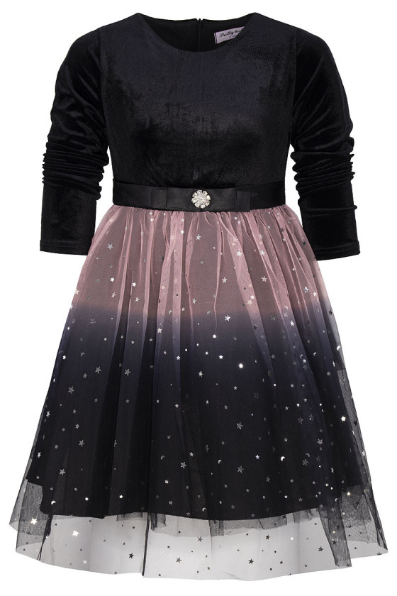 Sukienka świąteczna dla dziewczynki gwiazdka boże narodzenie odzież dziecięca Sówka Sukienka świąteczna dla dziewczynki gwiazdka boże narodzenie odzież dziecięca Sówka