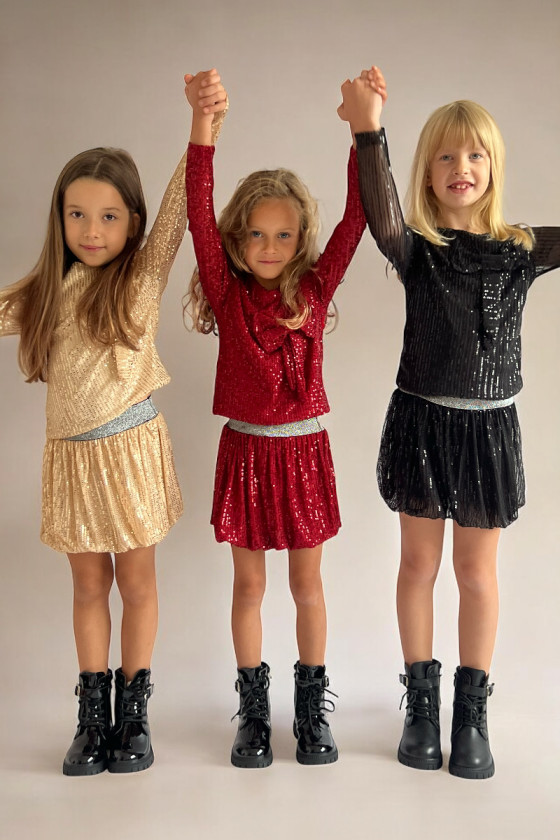 Komplet dla dziewczynki Gleam  Czerwony