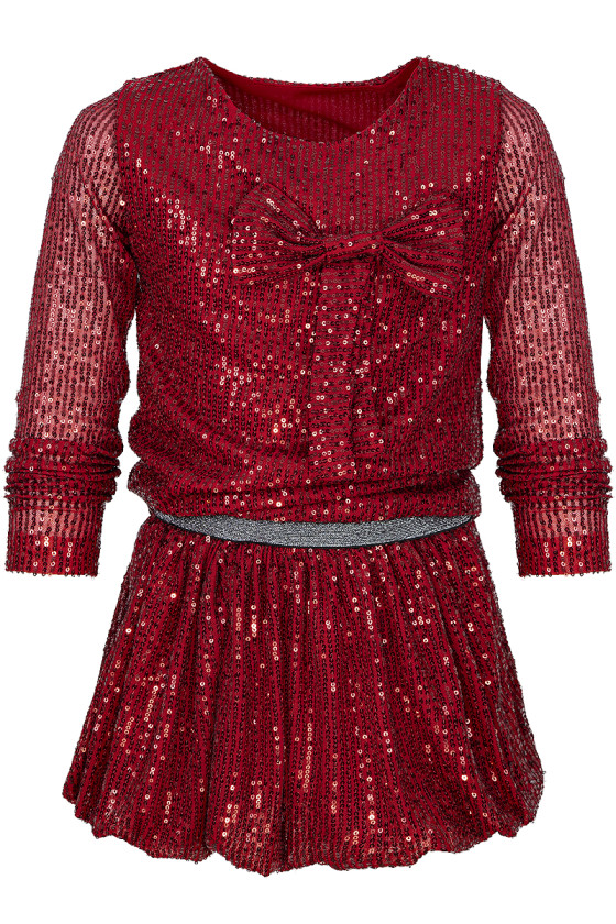 Komplet dla dziewczynki Gleam  Czerwony