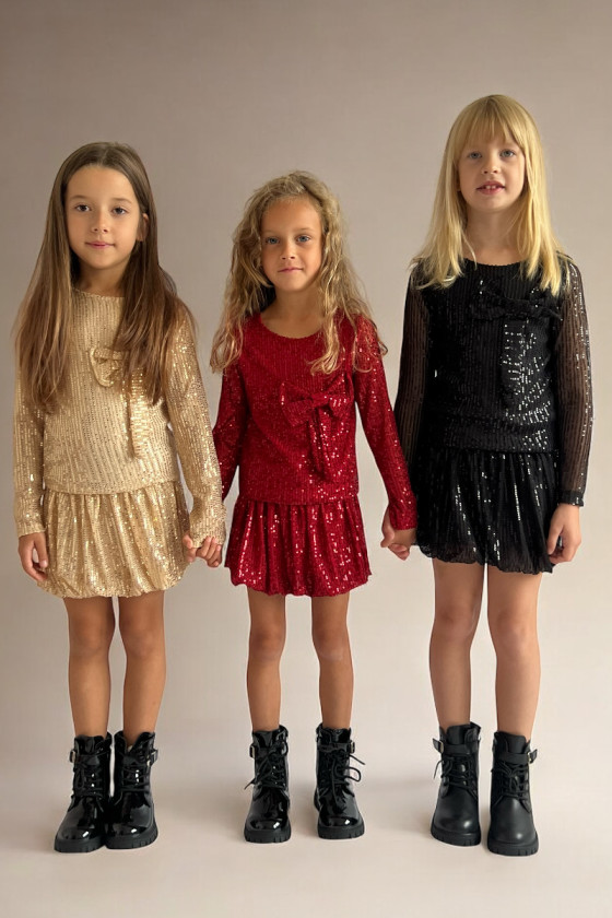 Komplet dla dziewczynki Gleam złoty