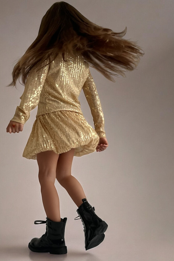 Komplet dla dziewczynki Gleam złoty