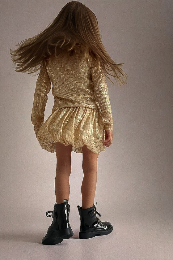 Komplet dla dziewczynki Gleam złoty