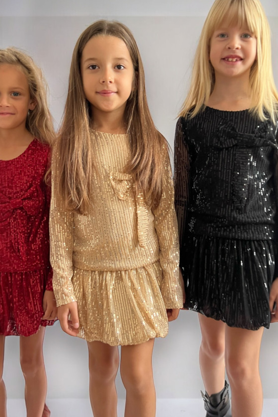 Komplet dla dziewczynki Gleam złoty