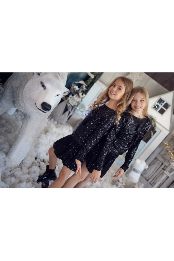 Komplet dla dziewczynki Gleam  Czarny