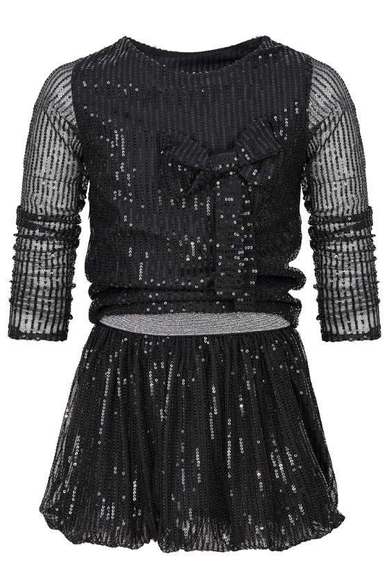 Komplet dla dziewczynki Gleam  Czarny