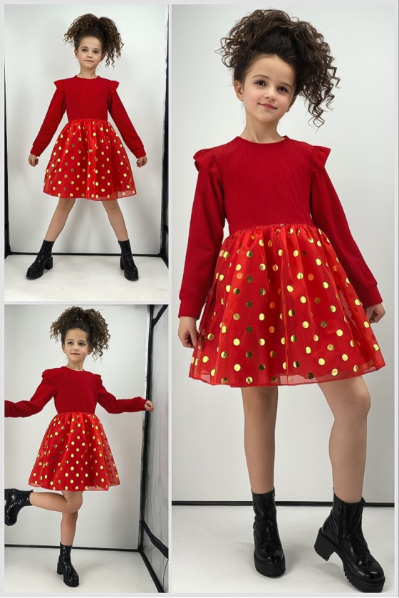 sukienka świąteczna dla dziewczynki sukienka czerwona dziewczęca boże narodzenie gwiazdka święta odzież dziecięca sówka sklep