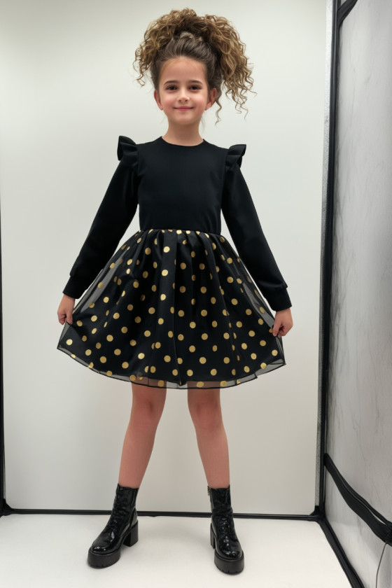 Sukienka dla dziewczynki Goldi czarna
