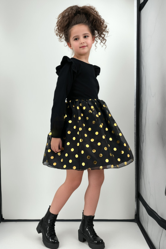 Sukienka dla dziewczynki Goldi czarna