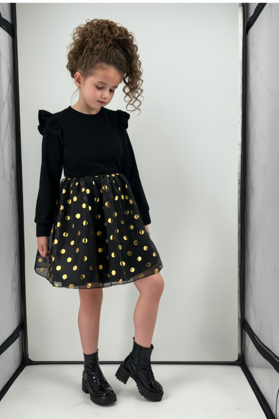 Sukienka dla dziewczynki Goldi czarna