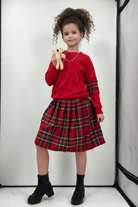 komplet dla dziewczynki welurowy świąteczny odzież dziecięca Sówka sklep