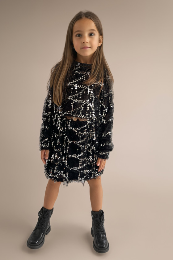 Komplet dla dziewczynki Fifi czarny