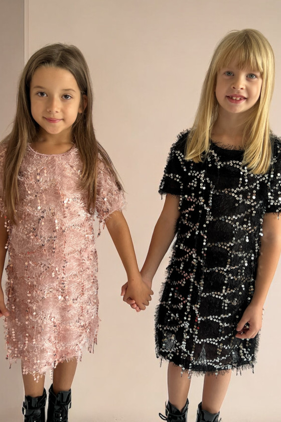 Sukienka dla dziewczynki Paris puder