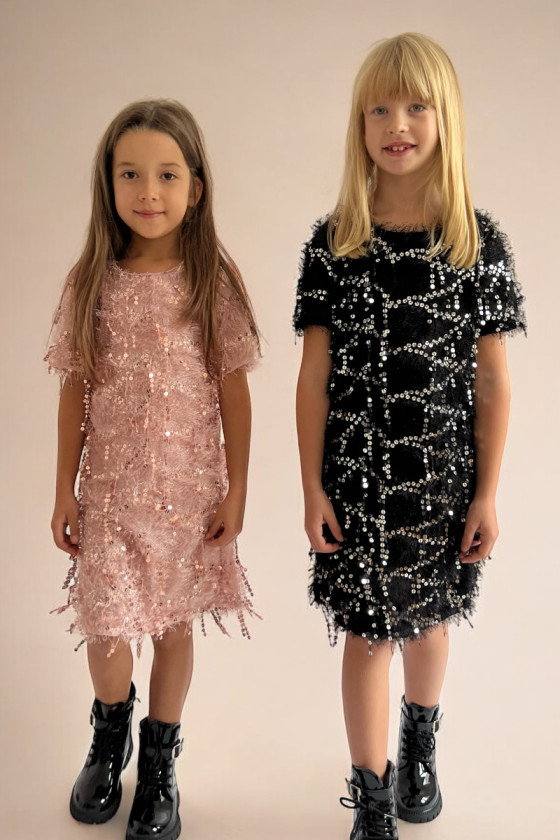 Sukienka dla dziewczynki Paris puder