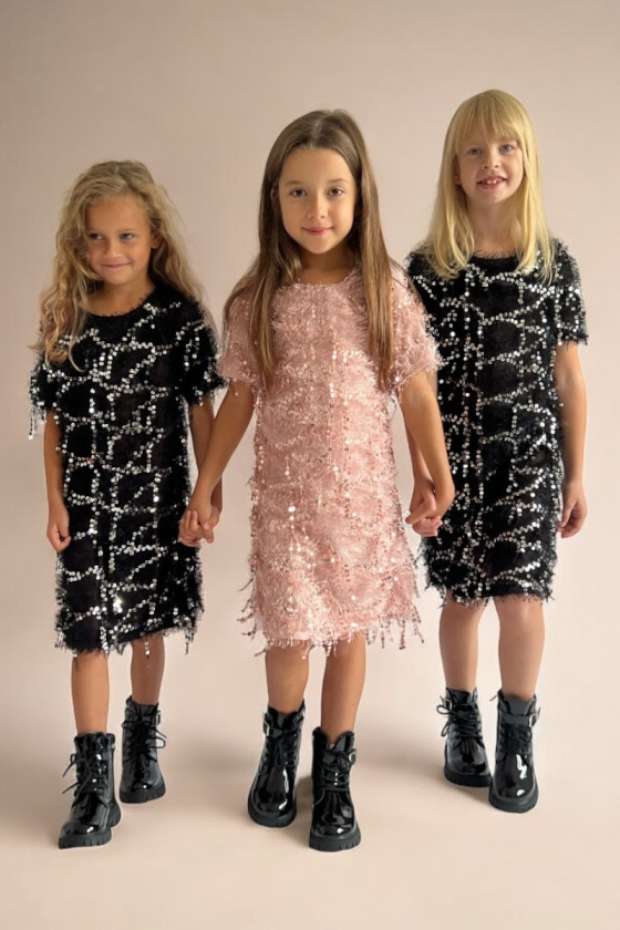 Sukienka dla dziewczynki Paris czarna