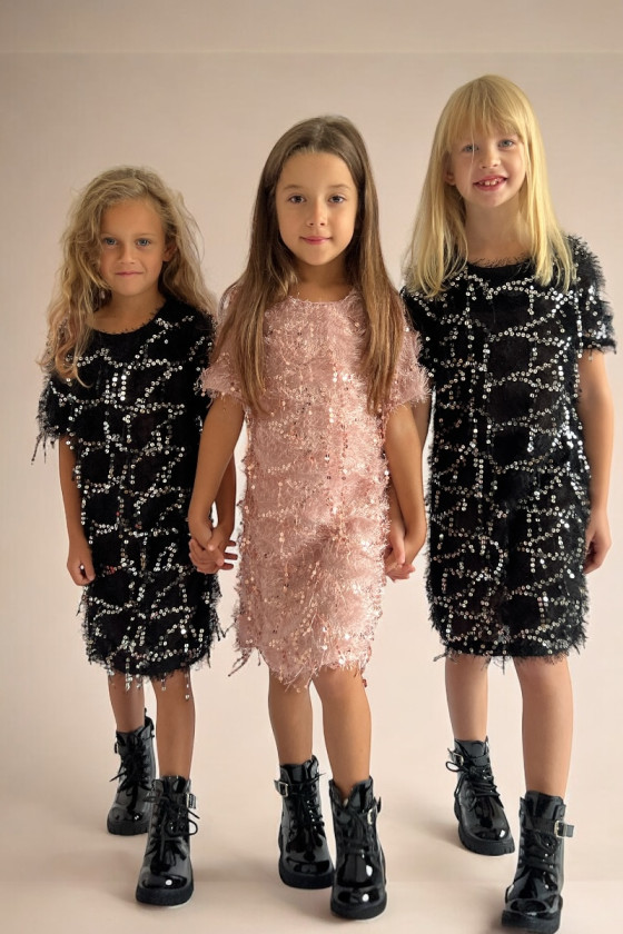 Sukienka dla dziewczynki Paris czarna