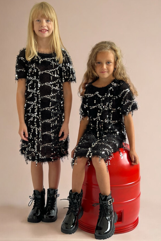 sukieka świąteczna dla dziewczynki odzież dziecięca sówka sklep gwiazdka sukienka sylwestrowa boże narodzenie