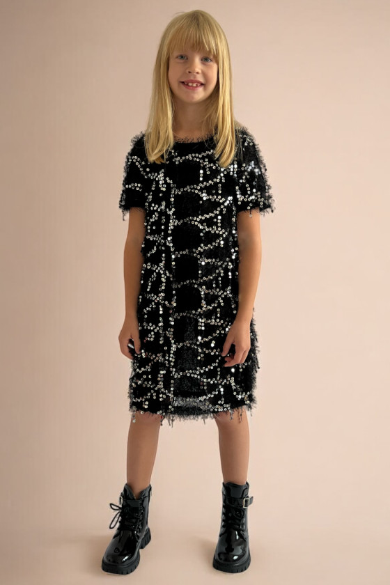 Sukienka dla dziewczynki Paris czarna