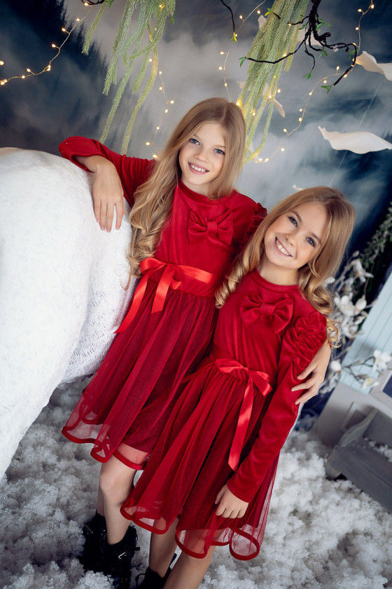 Sukienka świąteczna dla dziewczynki odzież dziecięca boże narodzenie gwiazdka świąteczna Sówka Sukienka świąteczna dla dziewczynki odzież dziecięca boże narodzenie gwiazdka świąteczna Sówka