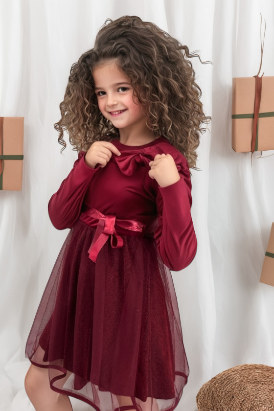 Sukienka świąteczna dla dziewczynki odzież dziecięca boże narodzenie gwiazdka świąteczna Sówka