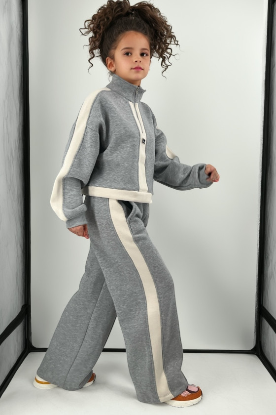 Komplet dla dziewczynki Sonia szary jasny