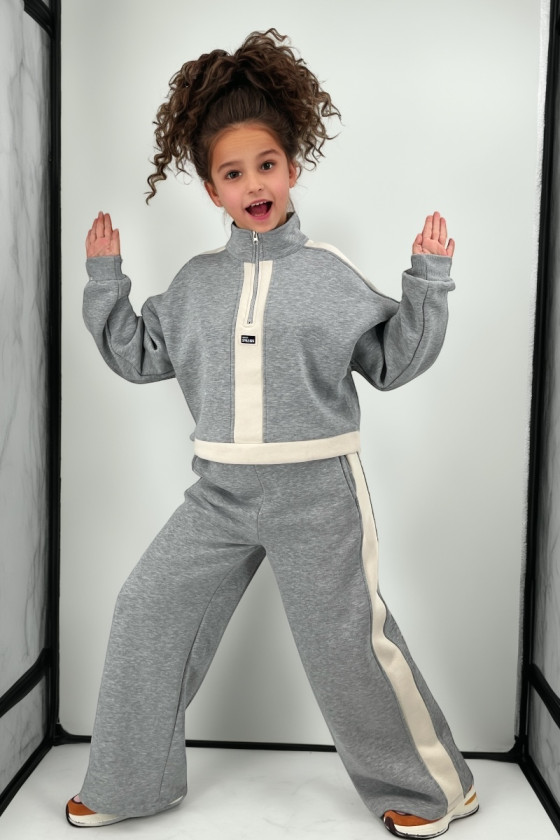 Komplet dla dziewczynki Sonia szary jasny