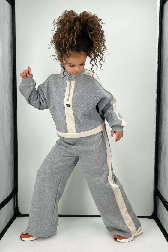 Komplet dla dziewczynki Sonia szary jasny