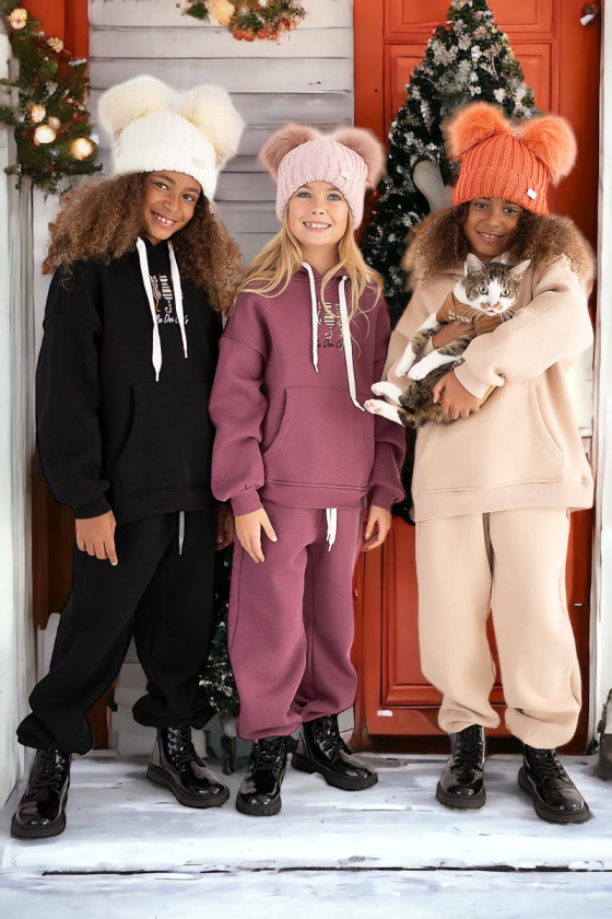 Komplet dla dziewczynki komplet dla dziewczynki dresowy komplet dla dziewczynki do szkoły odzież dziecięca Sówka