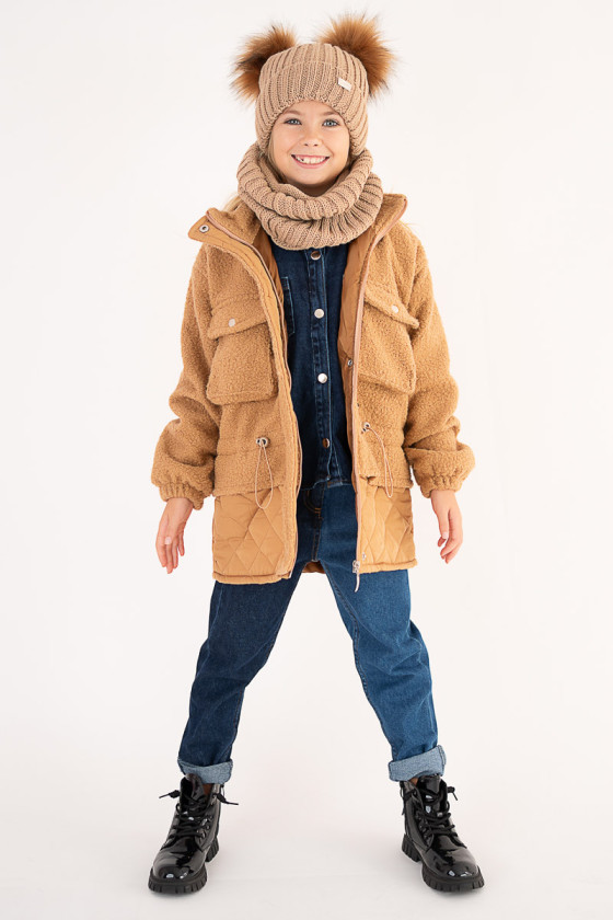 Kurtka dla dziewczynki jesień zima odzież dziecięca Sówka