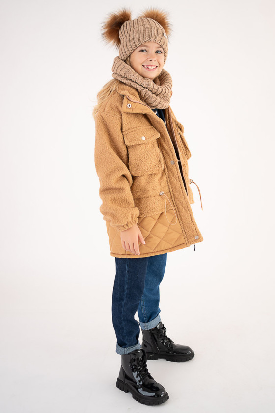 Kurtka dla dziewczynki jesień zima odzież dziecięca Sówka