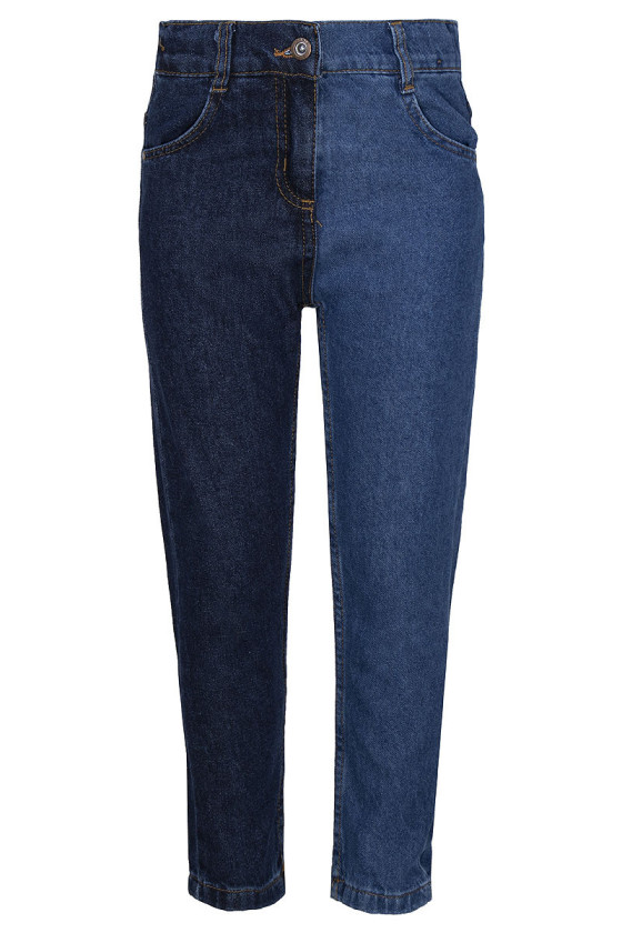 Spodnie jeansowe dla dziewczynki Asymetria