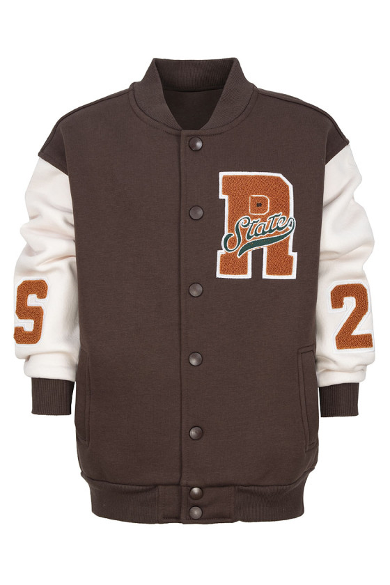 Kurtka bejsbolówka dla dziewczynki jesień zima odzież dziecięca Sówka